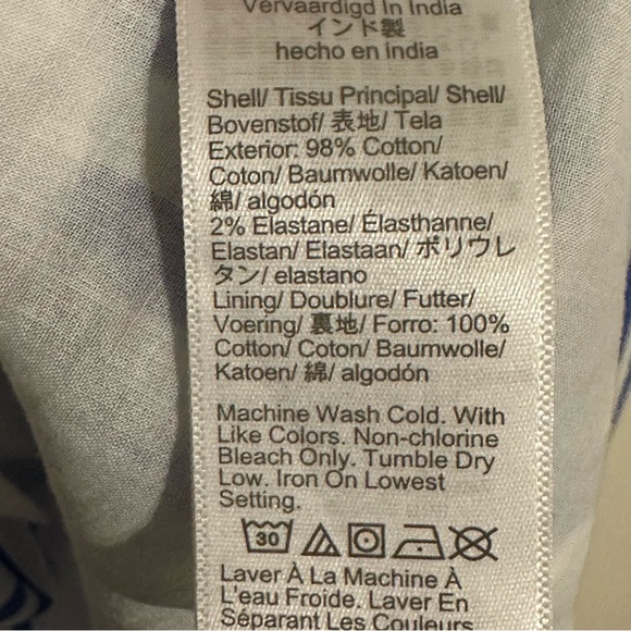 J. Crew Tiered Popover Blue Striped Classic Ruffle Cotton Dress in Cotton Poplin - Picture 10 of 12